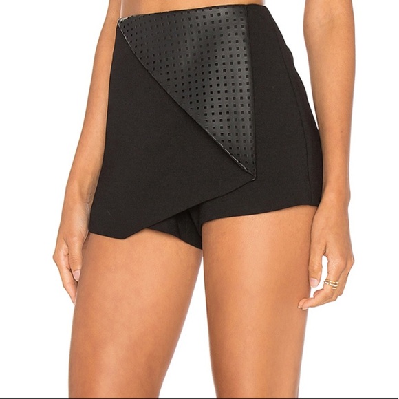 BCBGeneration Leather Front Skort - Picture 2 of 4